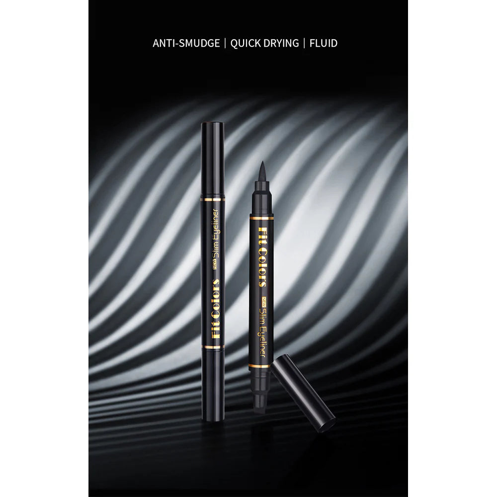 Double-Ended Triangle Wing Seal Waterproof And Sweat-Proof Non-Smudge Eyeliner/kq134