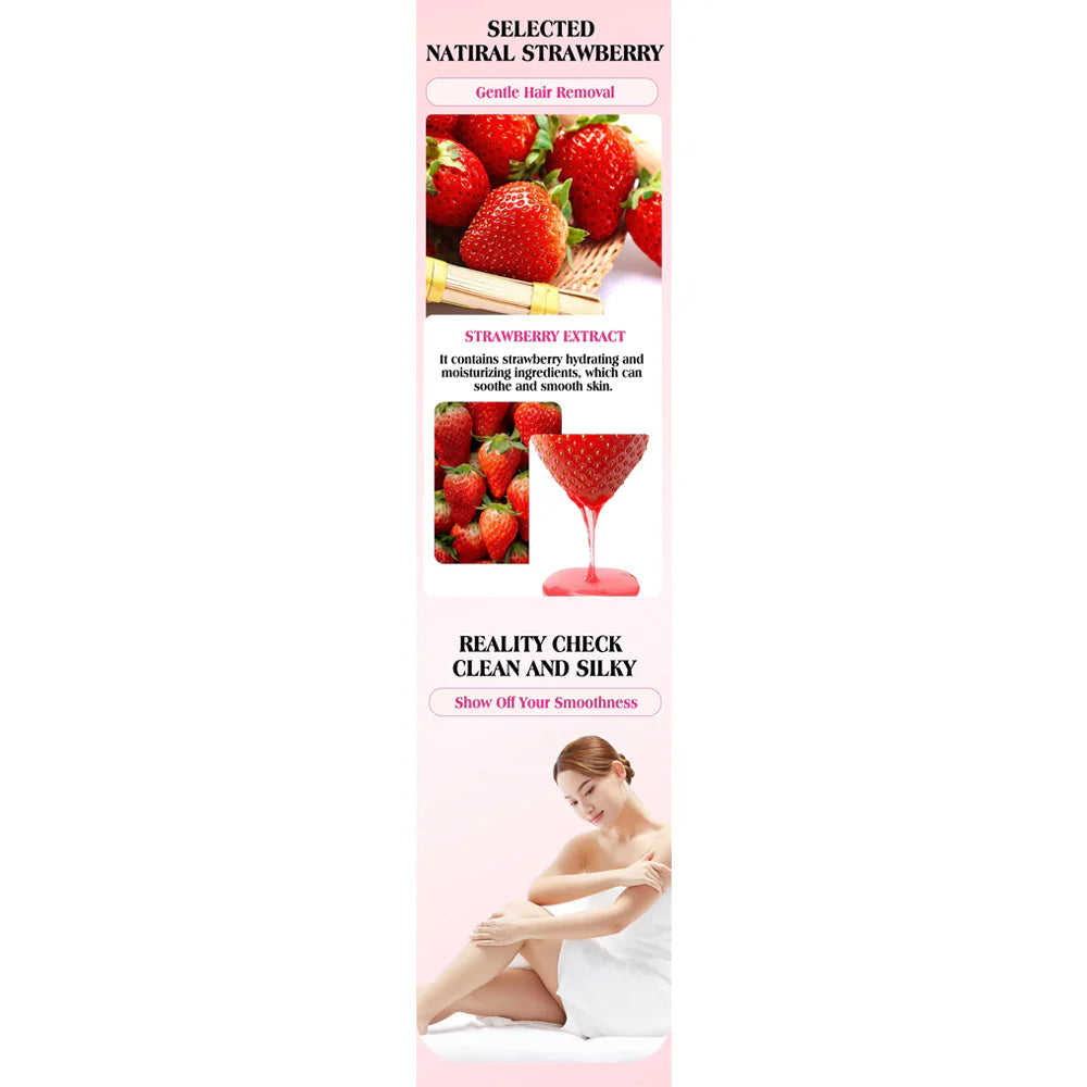 Strawberry Facial Wax Strips For Hair Removal 20 Pcs/kq207