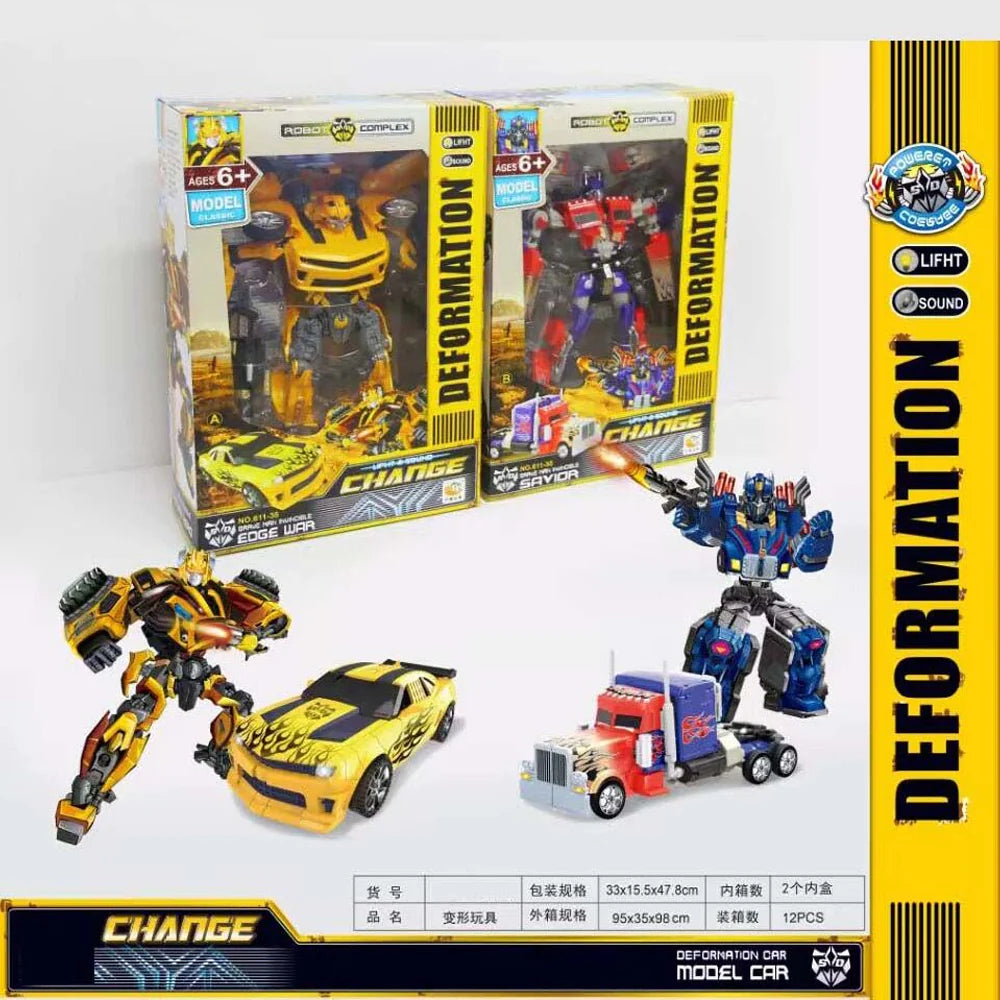 Justice Transforming Deformation Robot Building Block Toy/611-35ab