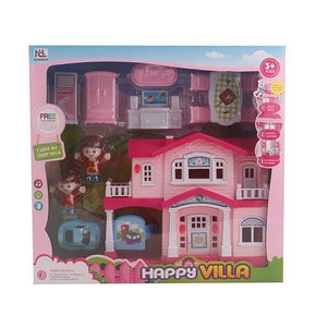 DIY Princess Castle Villa Dollhouse - Kids' Plastic Model House Toy/6645
