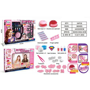 Fashion Manicure and Jewelry Collection Set - Girls Makeup and Dress-Up Toy/920
