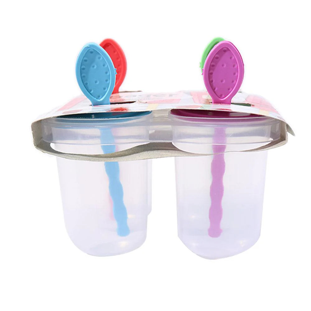 Bager Ice Lolly Mold for freezing plastic 4 Pcs/bg491