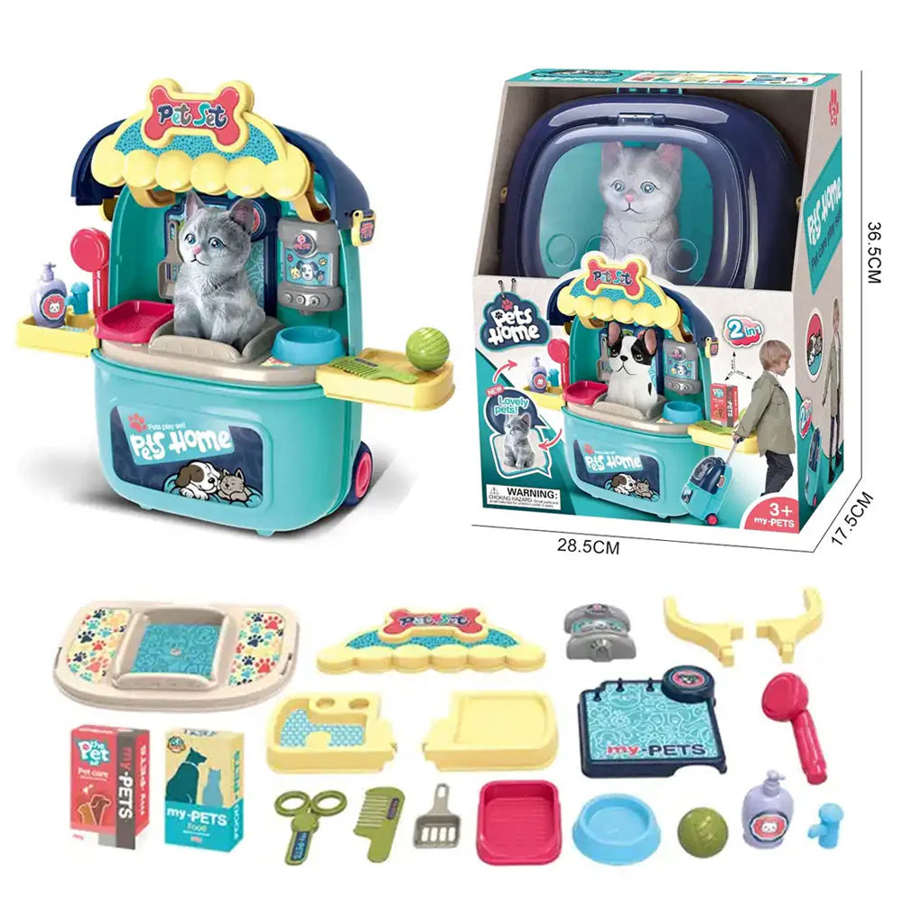 Pet Cat Pretend Play Set - Interactive Learning for Boys of All Ages/008-987a-2