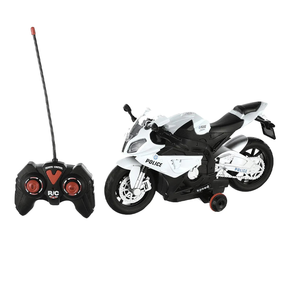 Remote Control Police Motorcycle - Rechargeable
