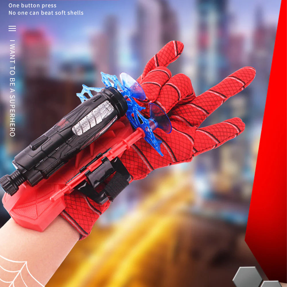 Spiderman Wrist Launcher Safe Soft Bullet Gun Toy Spider Man Web Shooter Children Cosplay Props Toys Gift/7080a