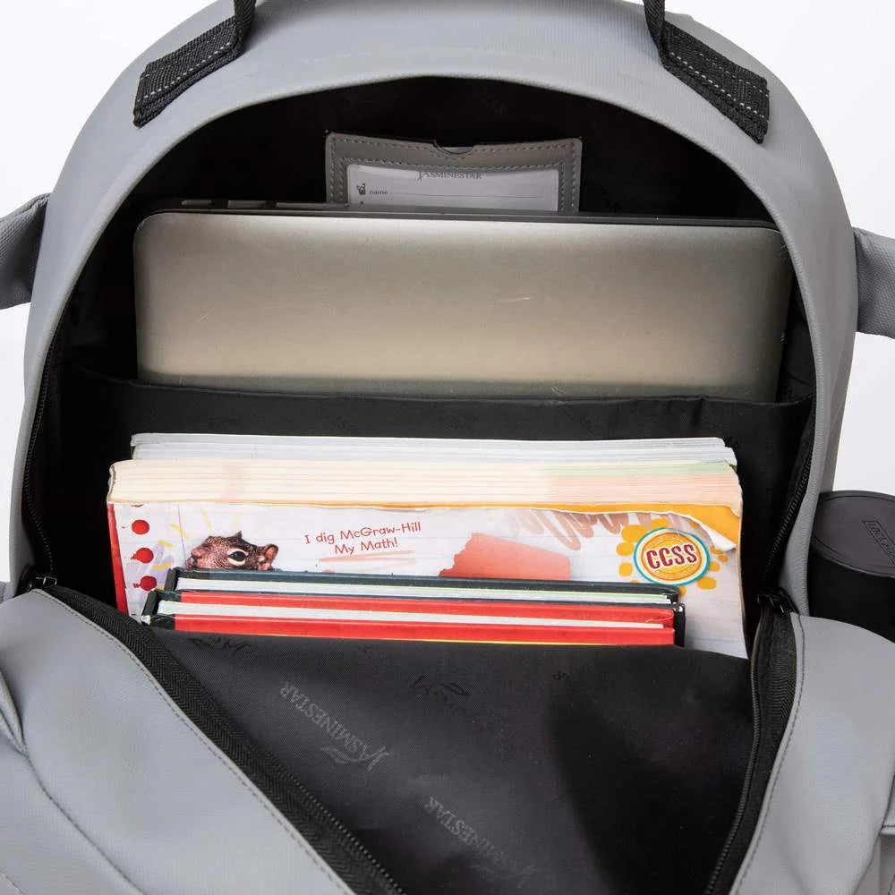 Grey Backpack With Lunch Box & Pencil Bag Set Of 3 Pcs/17002-3