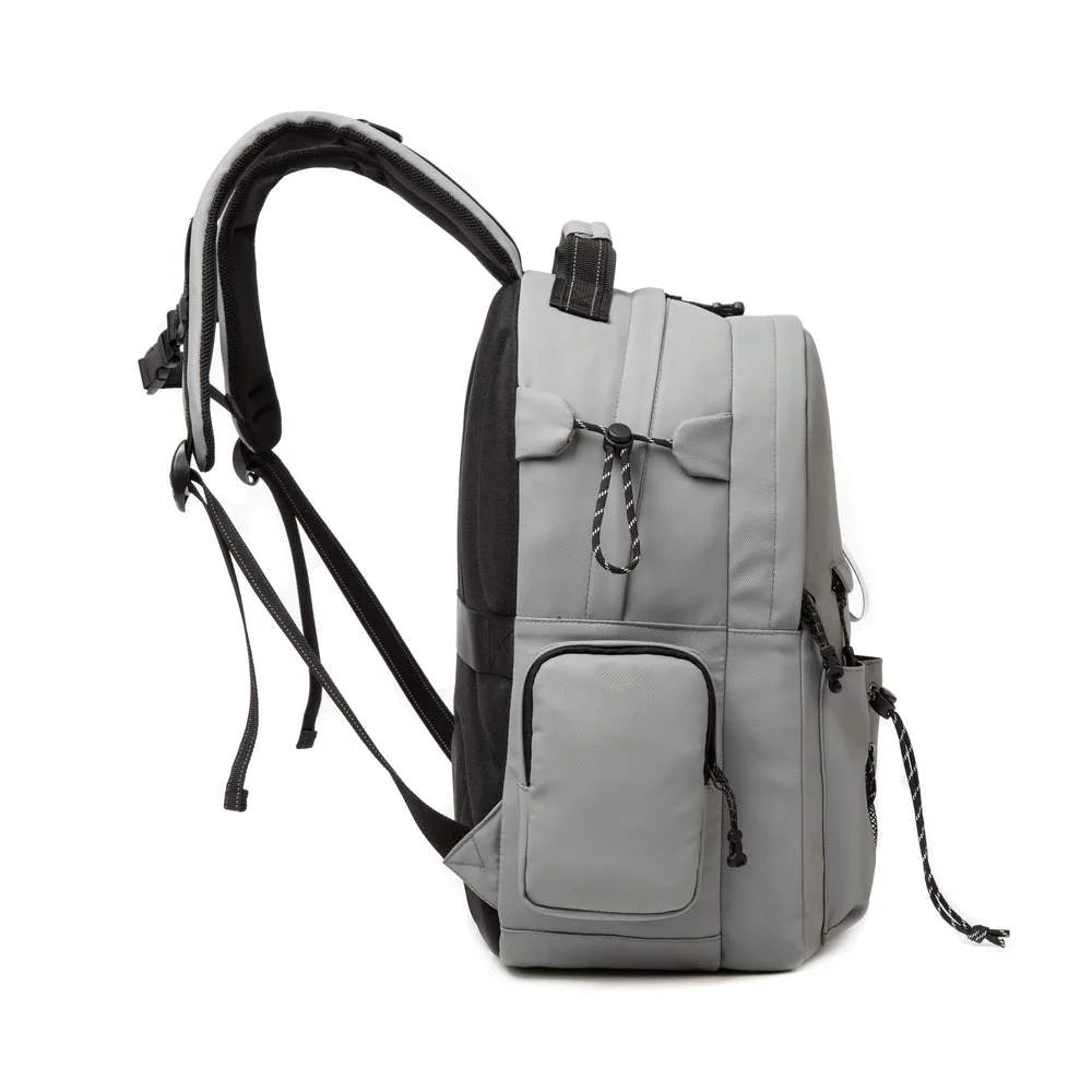 Grey Backpack With Lunch Box & Pencil Bag Set Of 3 Pcs/17002-3