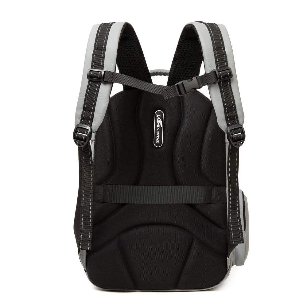 Grey Backpack With Lunch Box & Pencil Bag Set Of 3 Pcs/17002-3