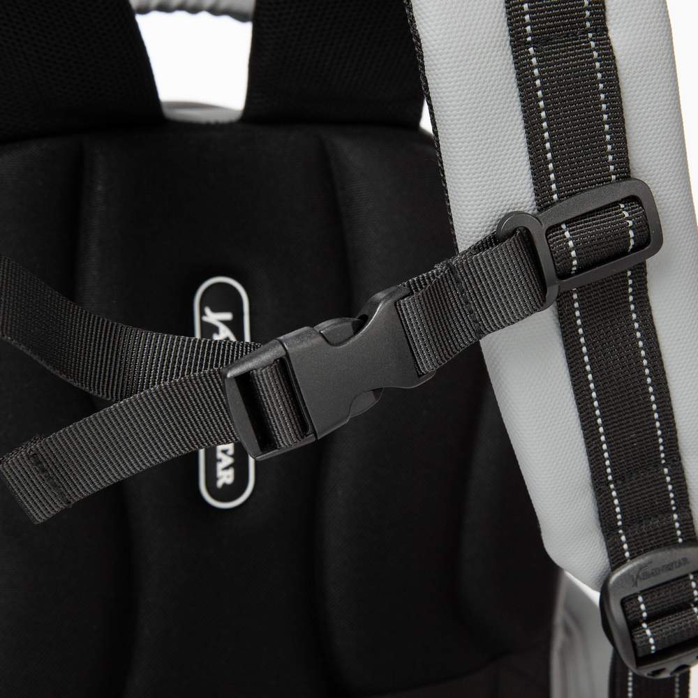 Grey Backpack With Lunch Box & Pencil Bag Set Of 3 Pcs/17002-3