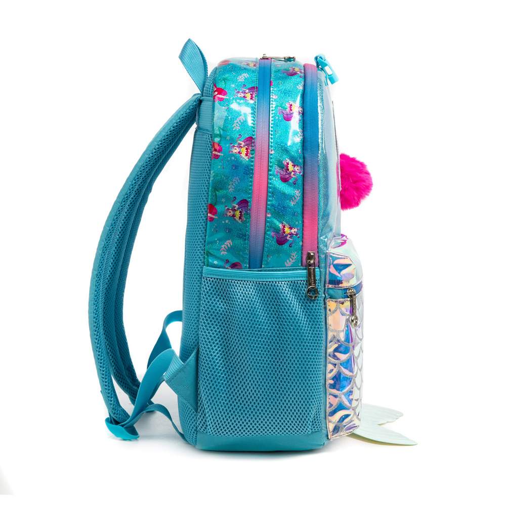 Mermaid Glitter Backpack With Lunch Box Set Of 3 Pcs/11205-3