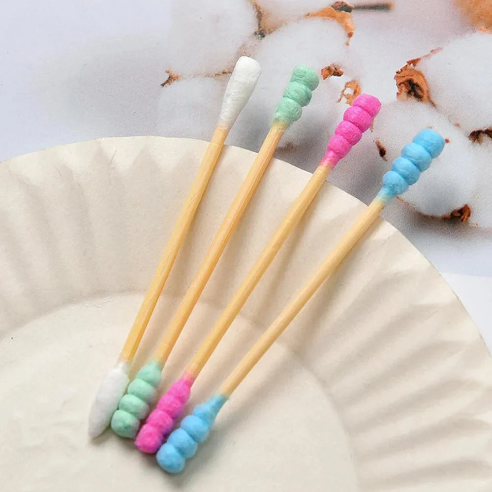 100Pcs Double Head Disposable Makeup Cotton Swab/kq044