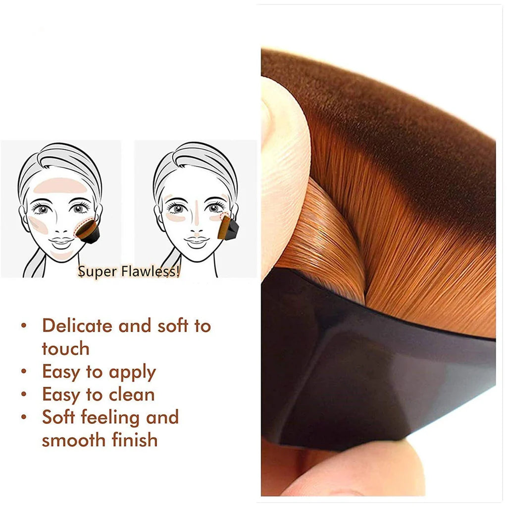 The Roof Cart Cream Or Flawless Powder Cosmetics With Bonus Protective Case Blush Brush Small Size/kq003