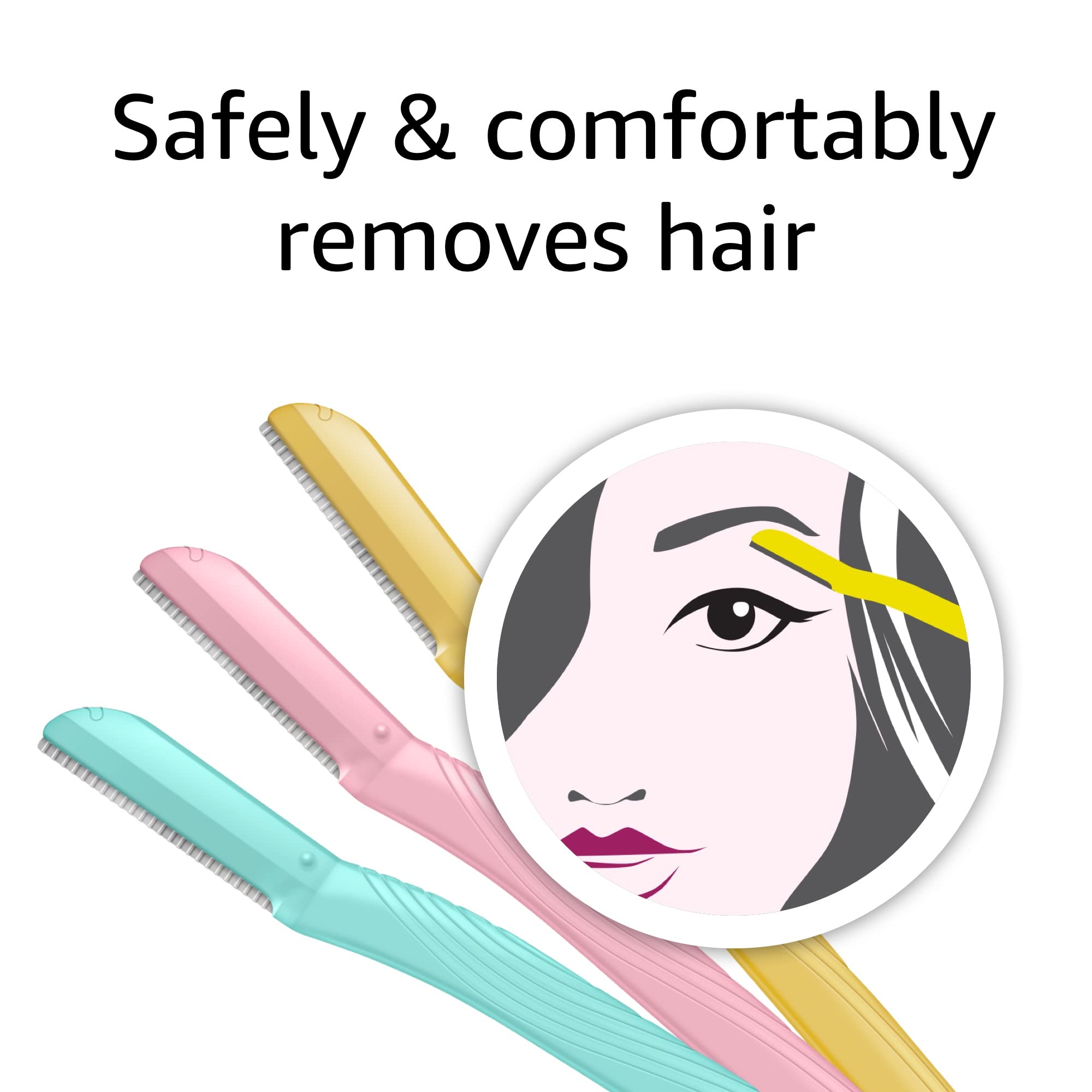 Facial Exfoliator And Hair Remover 3 Pcs/kr-859