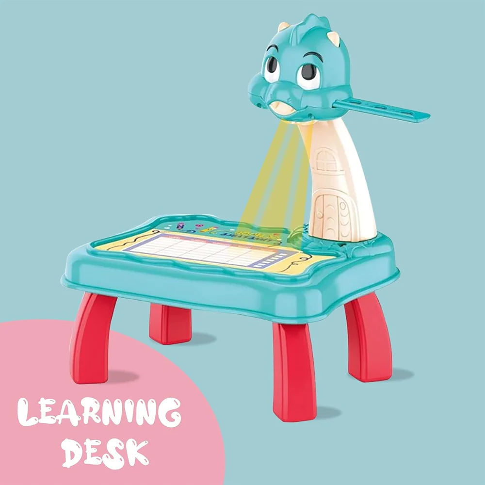 Kids LED Projection Drawing Table - Dinosaur Sketcher Set/t05