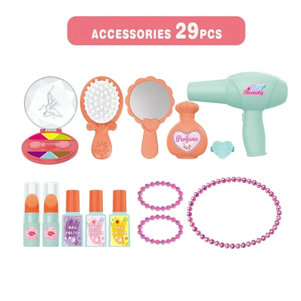 3-In-1 Pink Dressing Table Beauty Makeup Set For Girls/3686