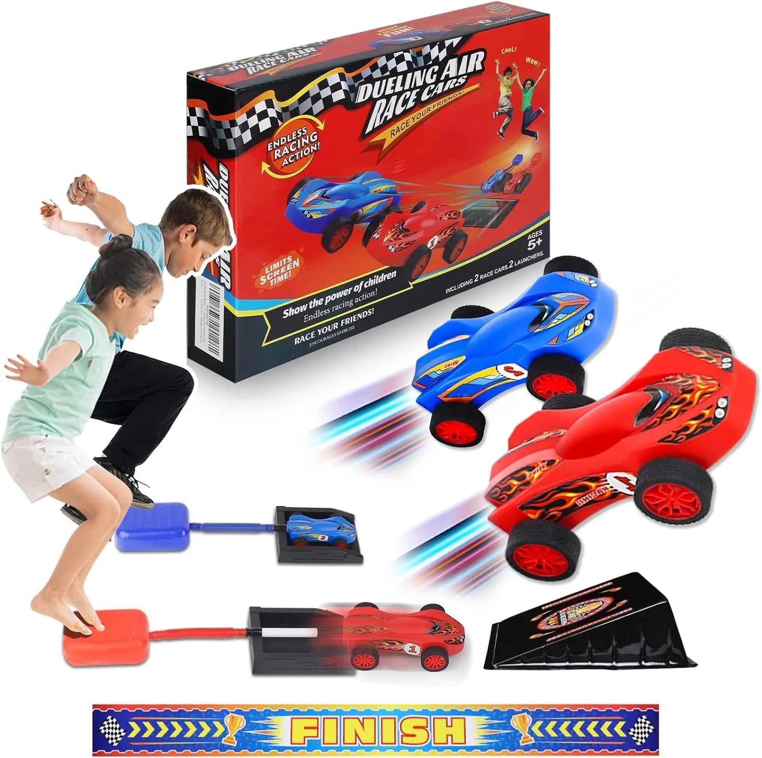 Foot Air Rocket Car 1 race car with 1 launcher/7701