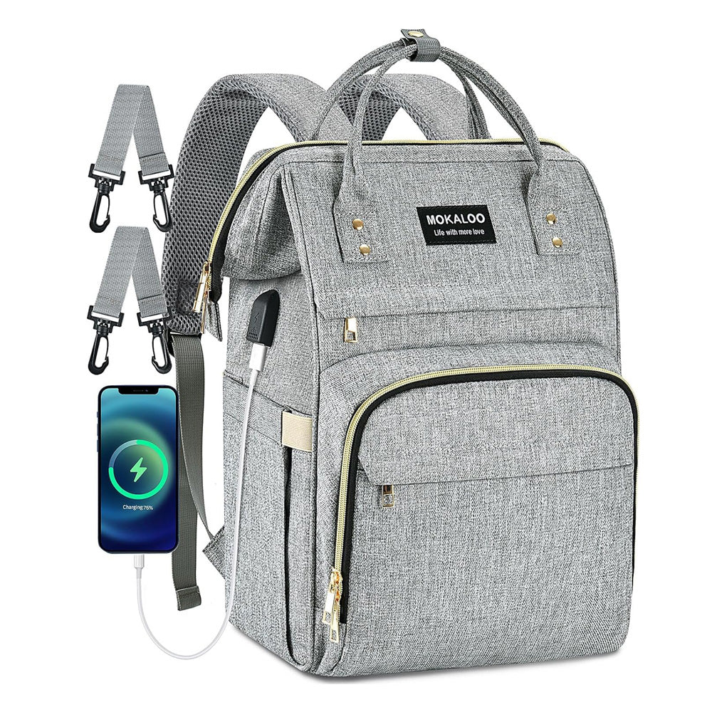 Large Baby Bag, Multi-Functional Travel Back Pack, Anti-Water Maternity Nappy Bag Changing Bags 35*16*28CM/kn-546