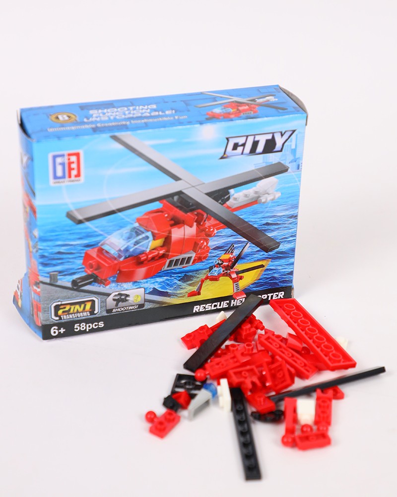 blocks city 2in1 58pcs/123-561