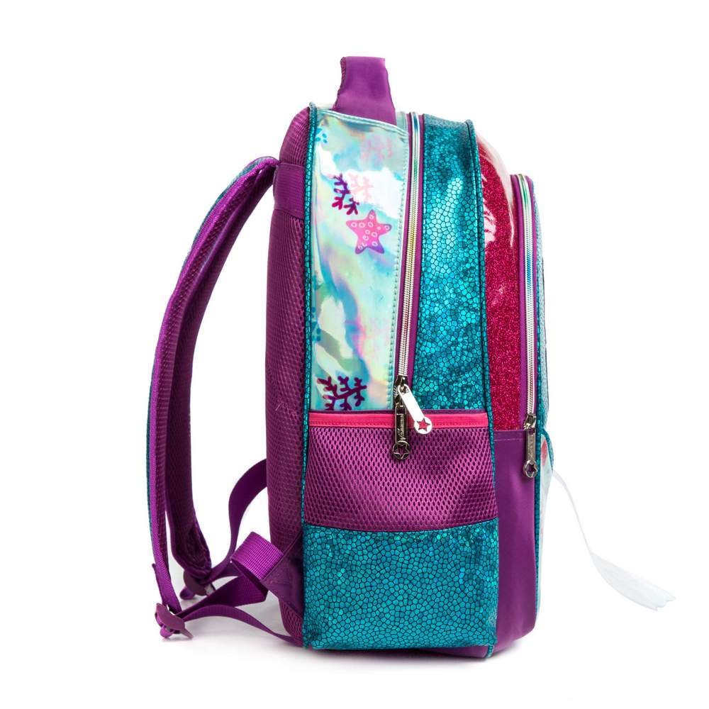 Eazy Kids-17inch School Bag Lunch Bag Pencil Case Set Of 3 Mermaid Sea - Green / 11505-3