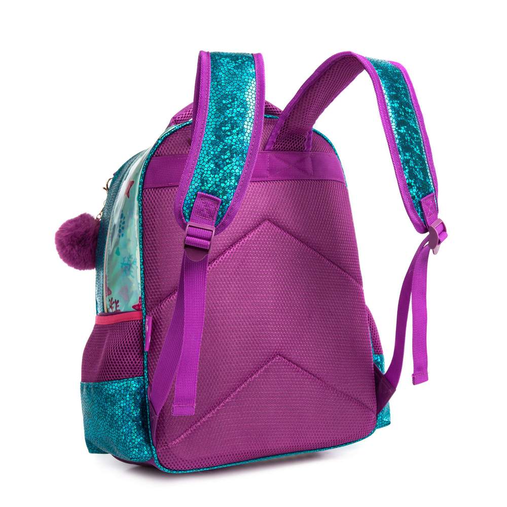 Eazy Kids-17inch School Bag Lunch Bag Pencil Case Set Of 3 Mermaid Sea - Green / 11505-3