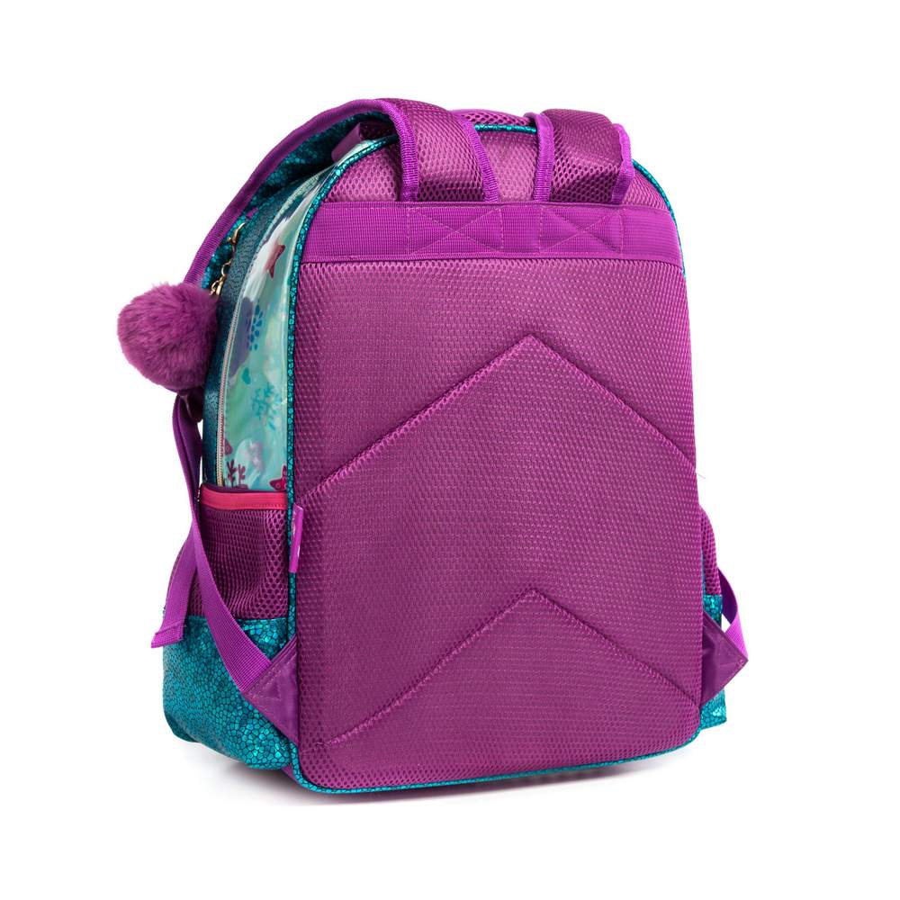 Eazy Kids-17inch School Bag Lunch Bag Pencil Case Set Of 3 Mermaid Sea - Green / 11505-3