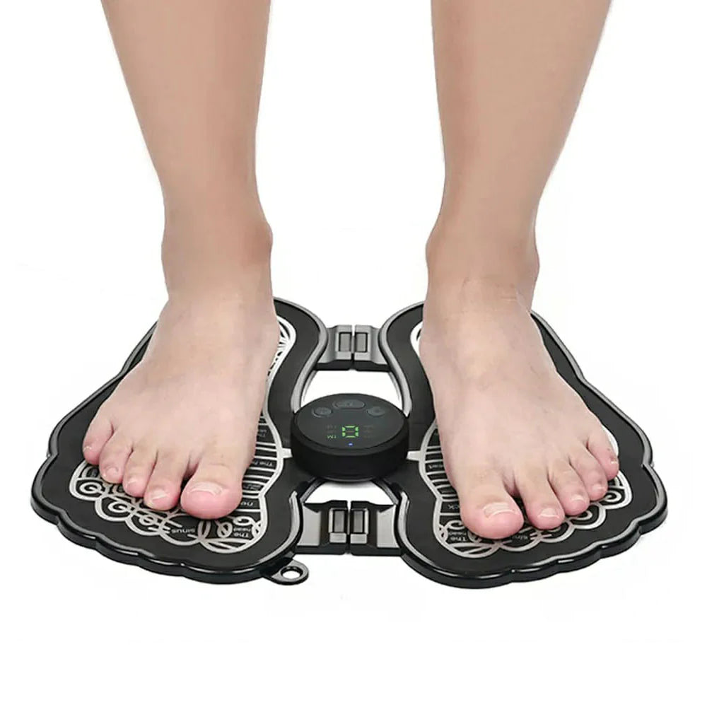 Electric EMS Foot Massager Pad Foldable Foot Massage USB Rechargeable Feet Circulation Massage Pad/kn-124