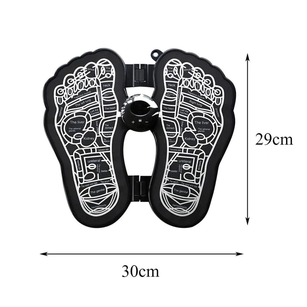 Electric EMS Foot Massager Pad Foldable Foot Massage USB Rechargeable Feet Circulation Massage Pad/kn-124