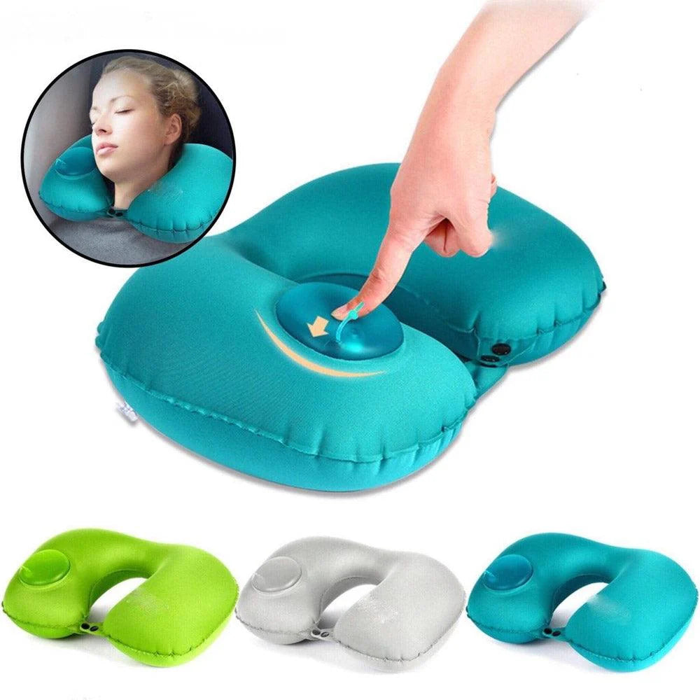 Travel Back Cushion Pillow Inflatable & Foldable / RH38