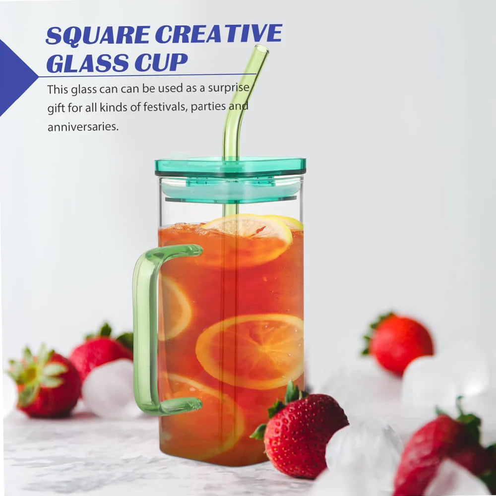 Glass Cup With Lid/kq341-1