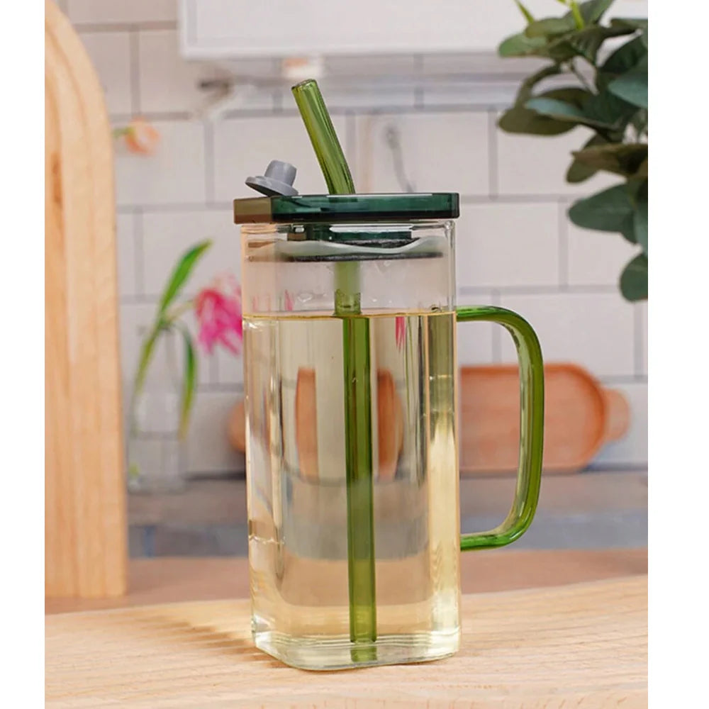 Glass Cup With Lid/kq341-1