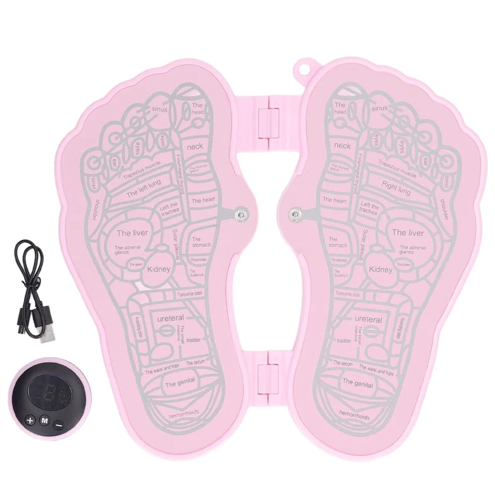Electric EMS Foot Massager Pad Foldable Foot Massage USB Rechargeable Feet Circulation Massage Pad/kn-124