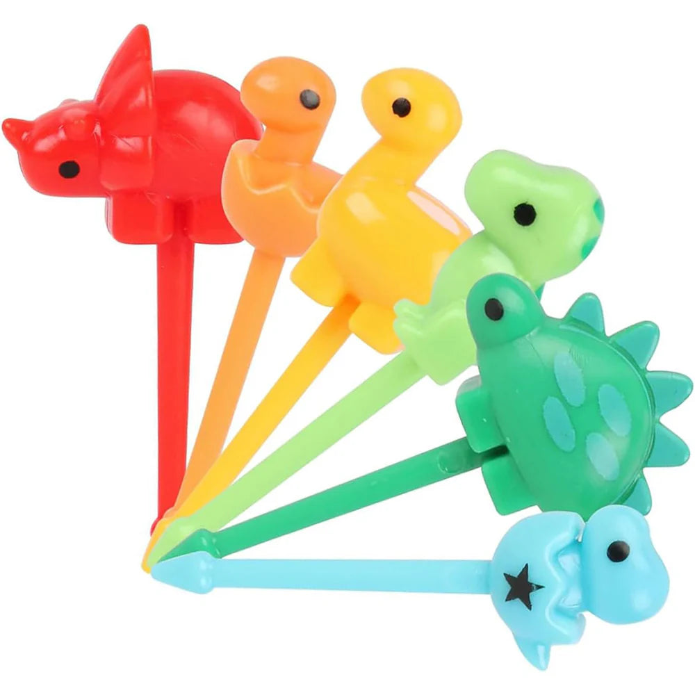 Mini Forks Animal Food Picks for Kids 6 pcs/kr-1163