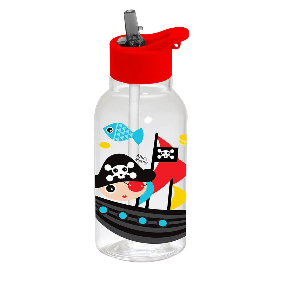 Herevin Decorated Water Bottle With Straw - Pirate/161807-380
