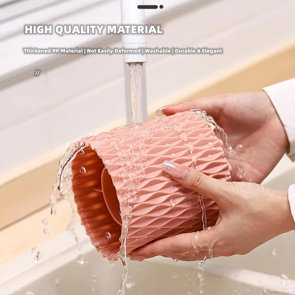 Makeup Brush Holder Organizer Rotatable Cosmetics Brushes Storage/kq708