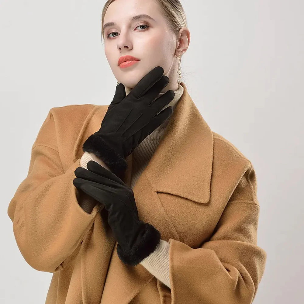 Women's Warm Winter Gloves - Stylish And Windproof/kn-619