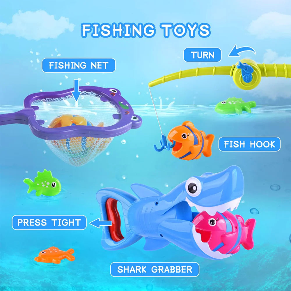 Summer Shark Grabber And Fish Catching Pool Fishing Game/878-10