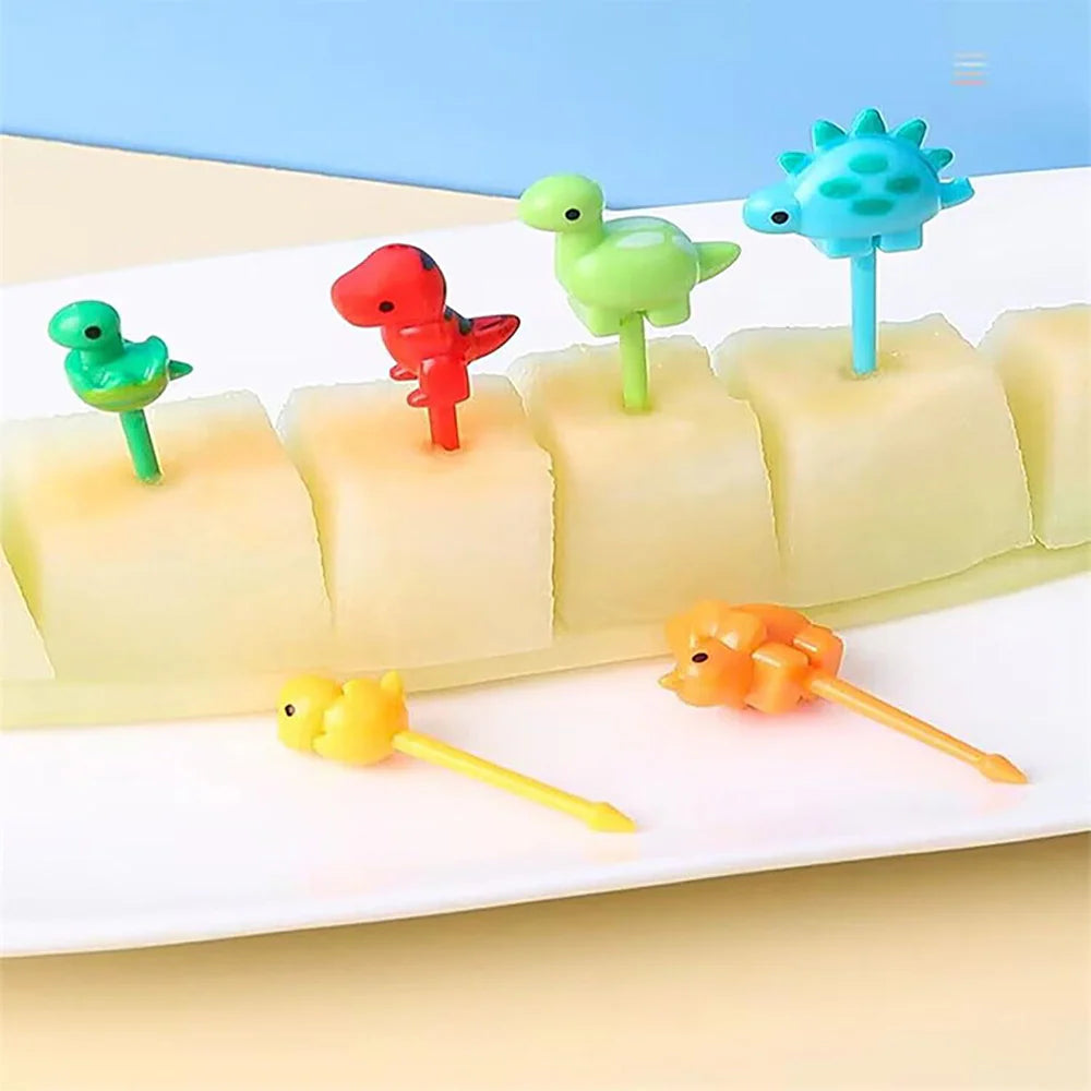 Mini Forks Animal Food Picks for Kids 6 pcs/kr-1163