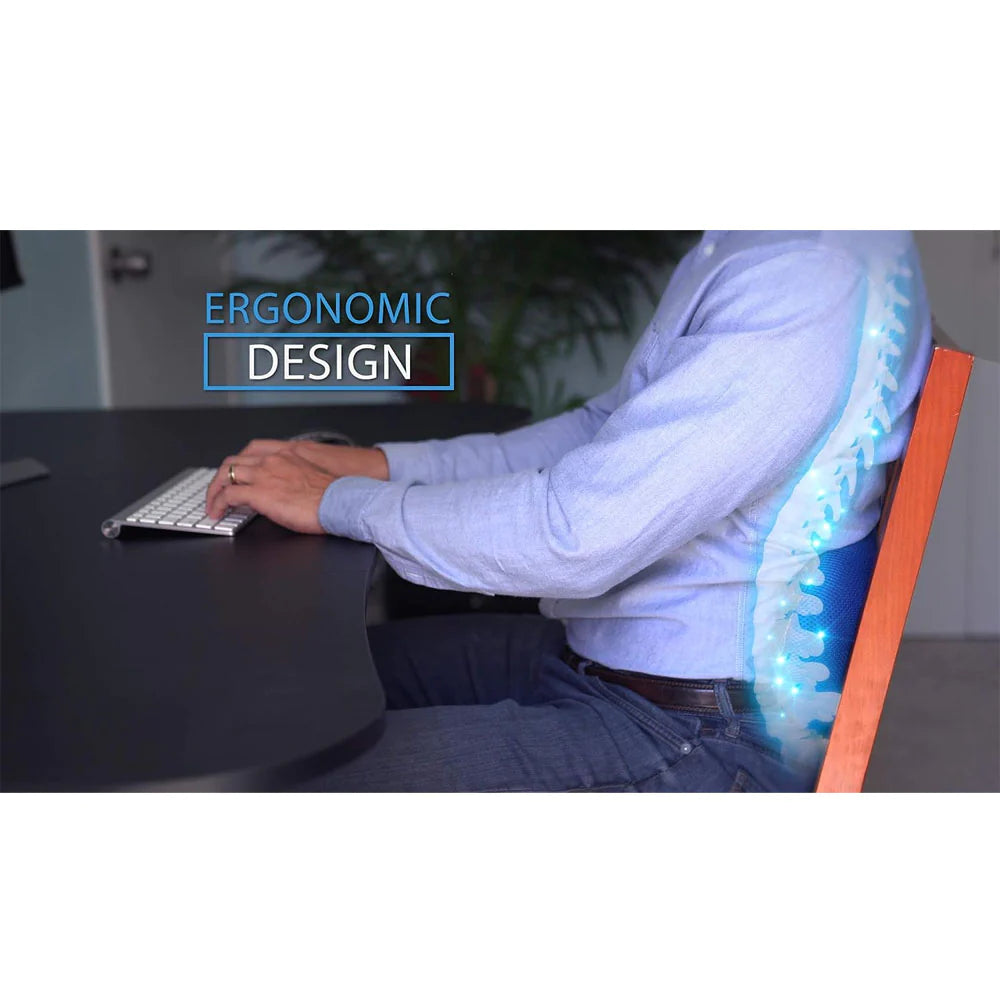 Back Support Pillow, Spark Innovators Comfy Curve - Lumbar Back Support Pillow - Ergonomically Designed/kn-310