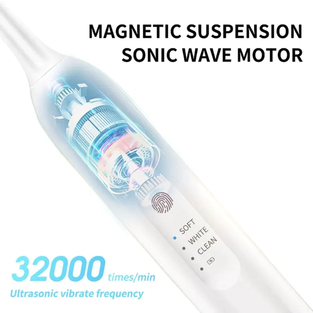 Electric Teeth Cleaner 2 In 1 Electric Teeth With Toothbrush Head/kn-273