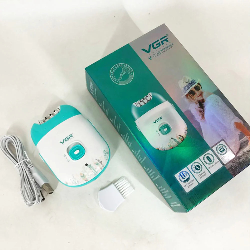 VGR Women's Body Epilator USB / V-726