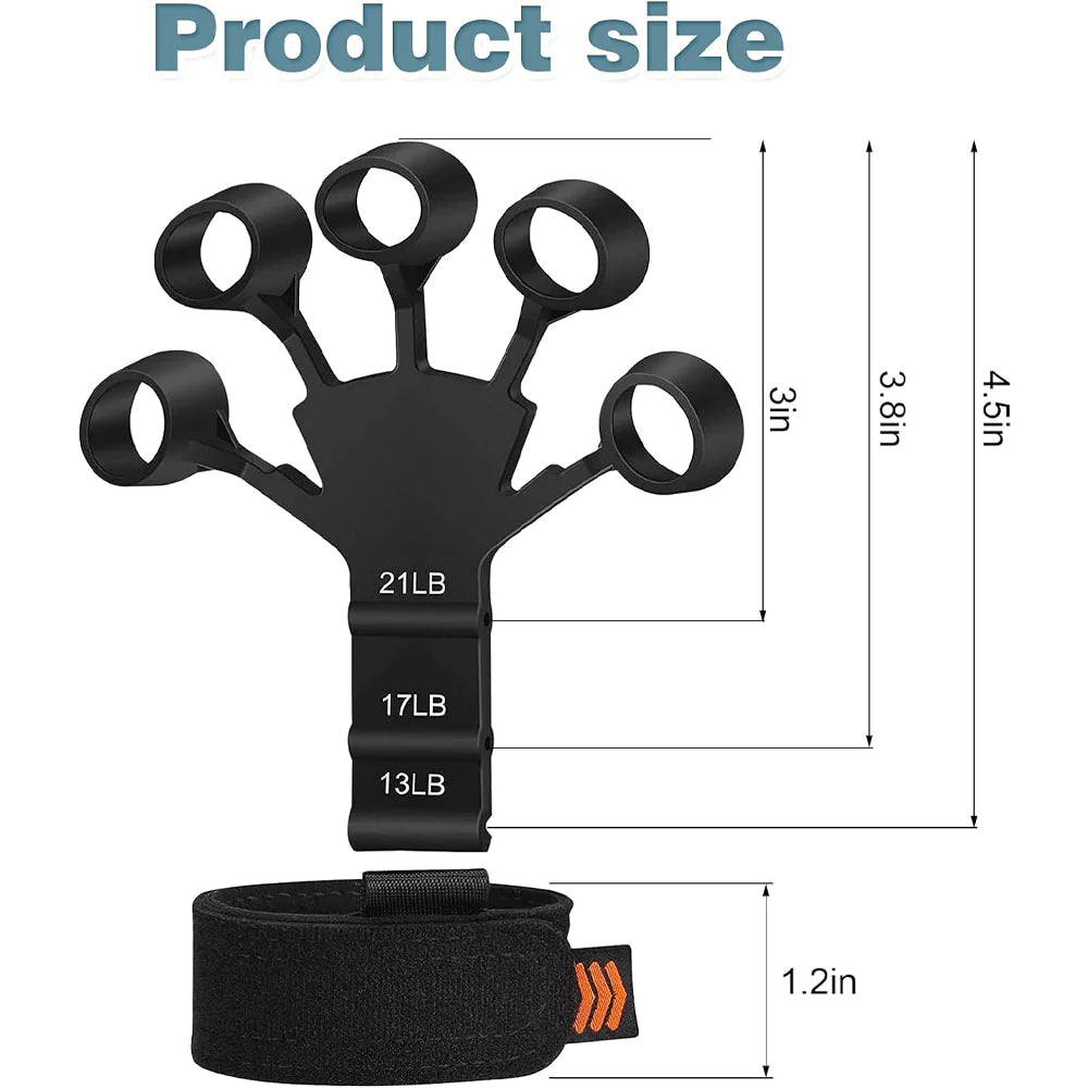 Finger Trainer Finger Grip Strength Trainer, Finger Exerciser & Hand Strengthener, Finger Resistance Band for Wrist Physical Rehabilitation/kn-261