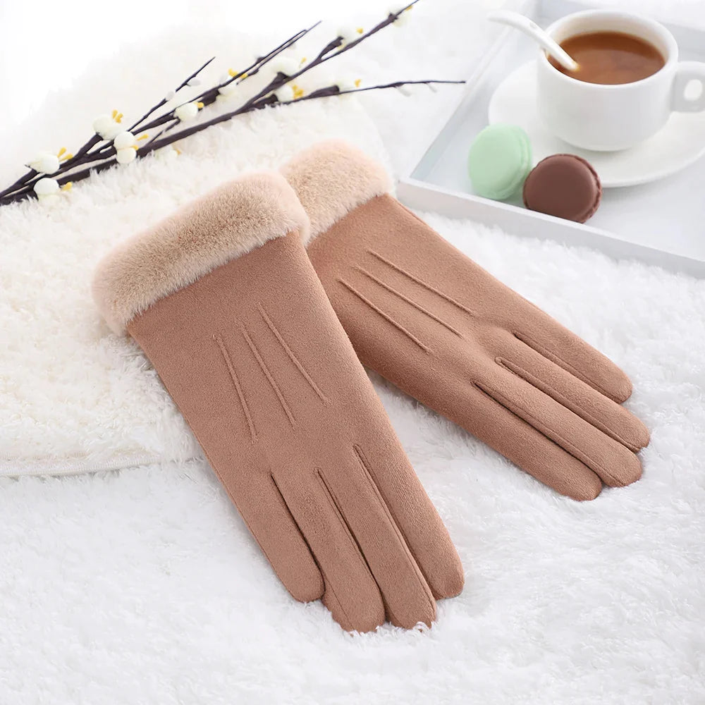 Women's Warm Winter Gloves - Stylish And Windproof/kn-619
