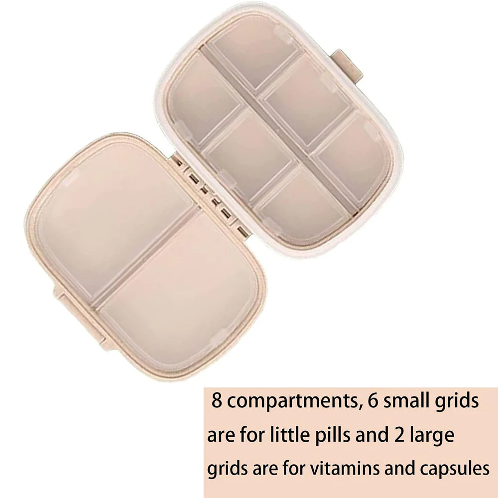 8 Compartments Travel Pill Organizer/kr-1164
