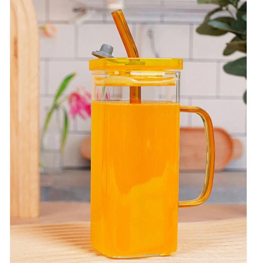 Glass Cup With Lid/kq341-1