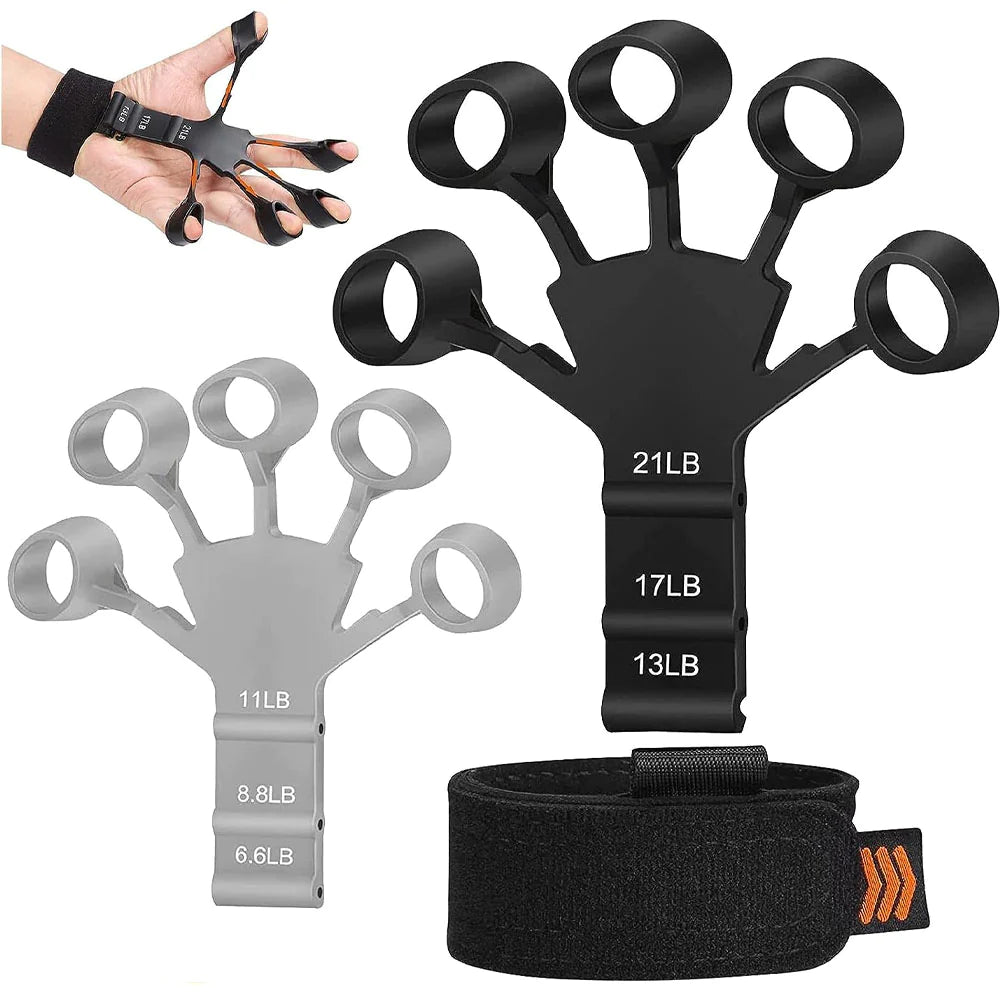 Finger Trainer Finger Grip Strength Trainer, Finger Exerciser & Hand Strengthener, Finger Resistance Band for Wrist Physical Rehabilitation/kn-261