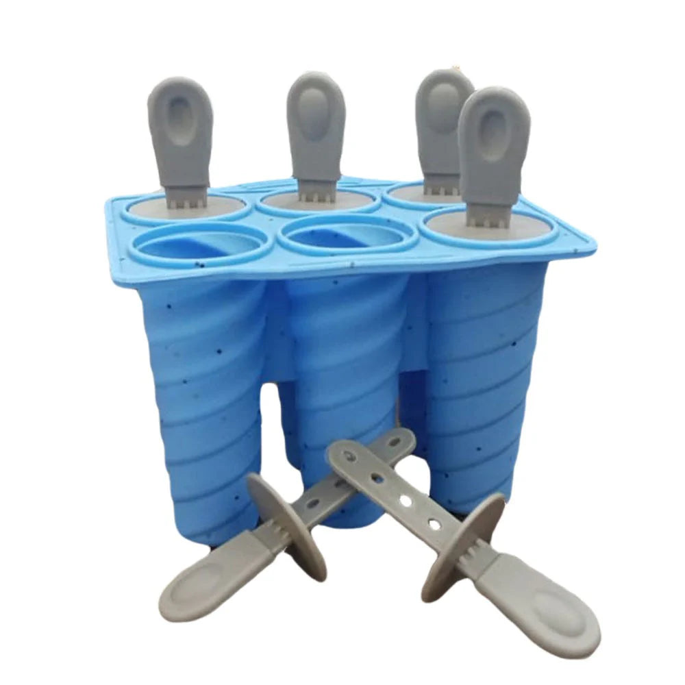 Silicone Ice Cream Popsicle Molds Silicone 6 Pieces/kq524