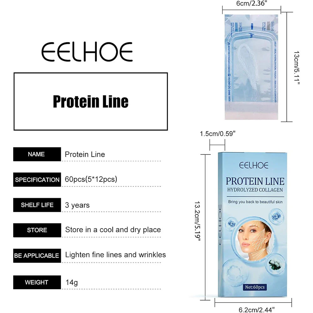 Collagen Thread Lifting, Active Collagen Facial Silk Thread Lifting Face 5 Pcs/kq268