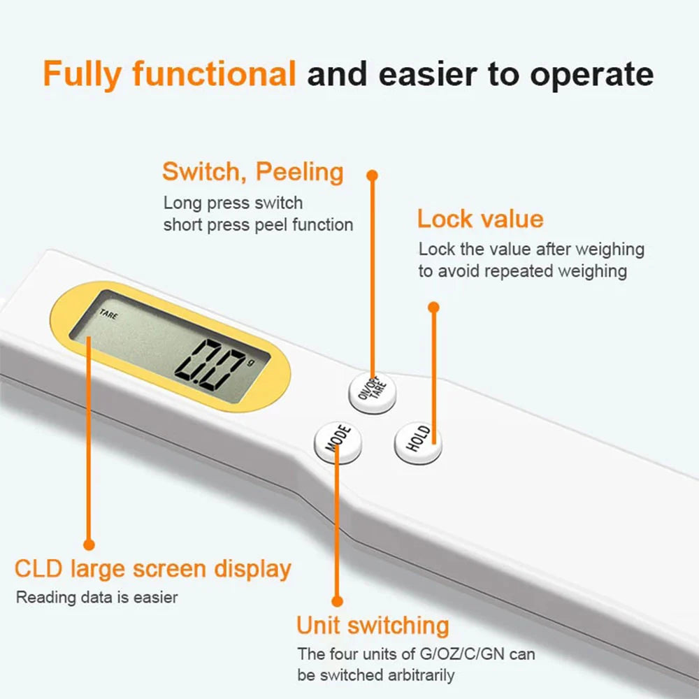 Electronic Kitchen Scale LCD Digital Measuring Food Spoon/22FK207