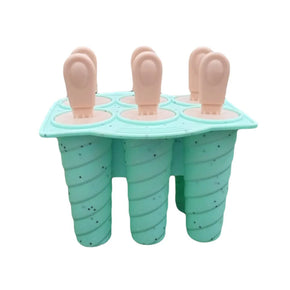 Silicone Ice Cream Popsicle Molds Silicone 6 Pieces/kq524
