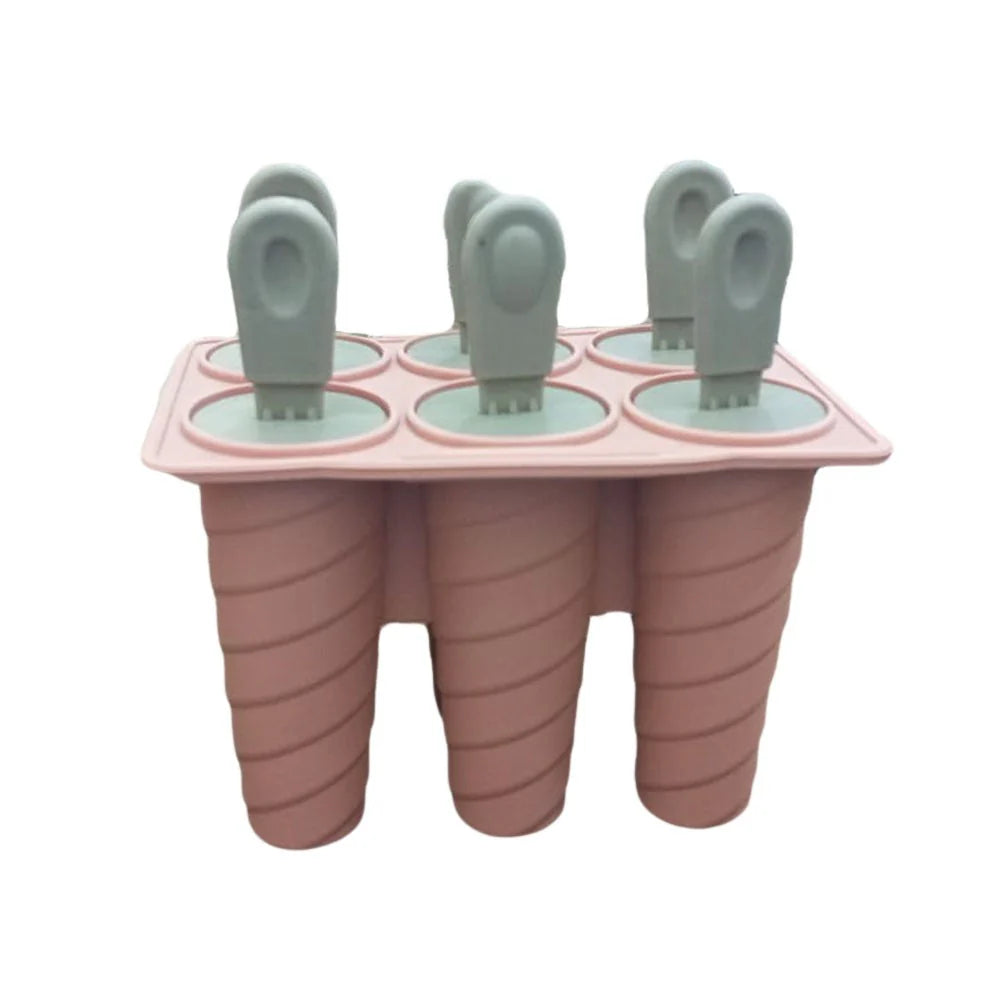 Silicone Ice Cream Popsicle Molds Silicone 6 Pieces/kq524